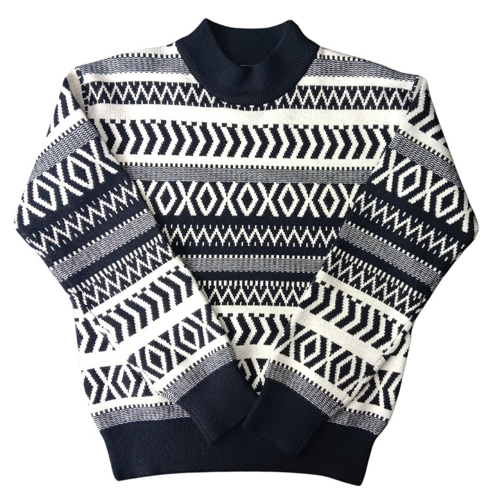 Grace Karin Kids Knit Style Sweater Black And White SZ 7